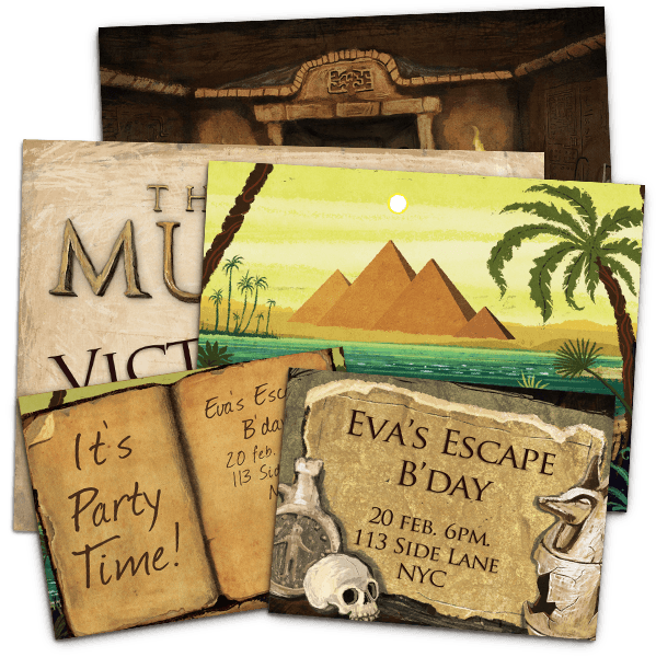 lost-mummy-party-invites lost-mummy-party-invites
